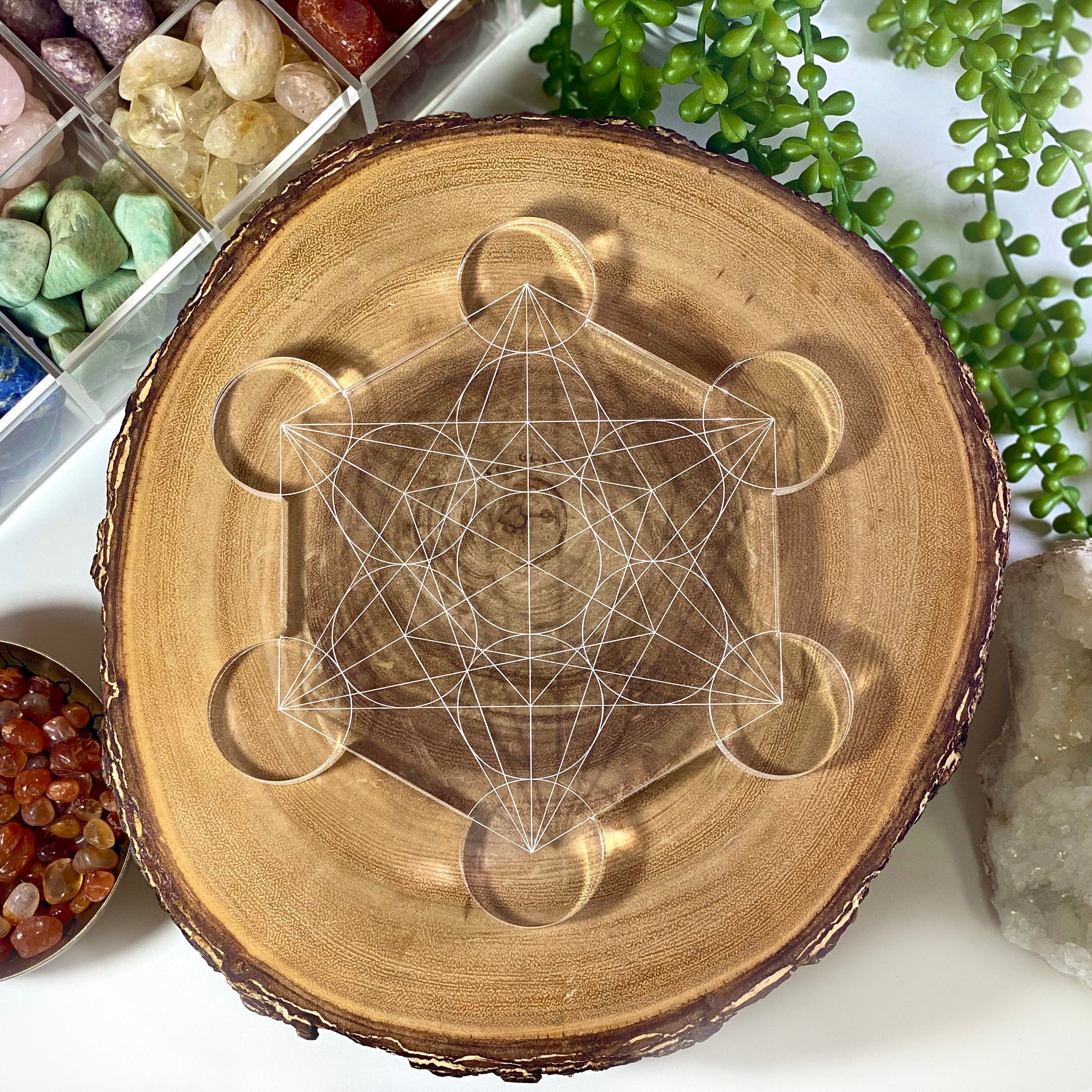 Magatron Grid Metatron Crystal Grid Acrylic Grid - Etsy