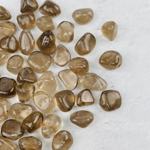 1 lb Smokey Quartz Crystal Small Tumbled Stones Bulk Crystals Wholesale Crystals
