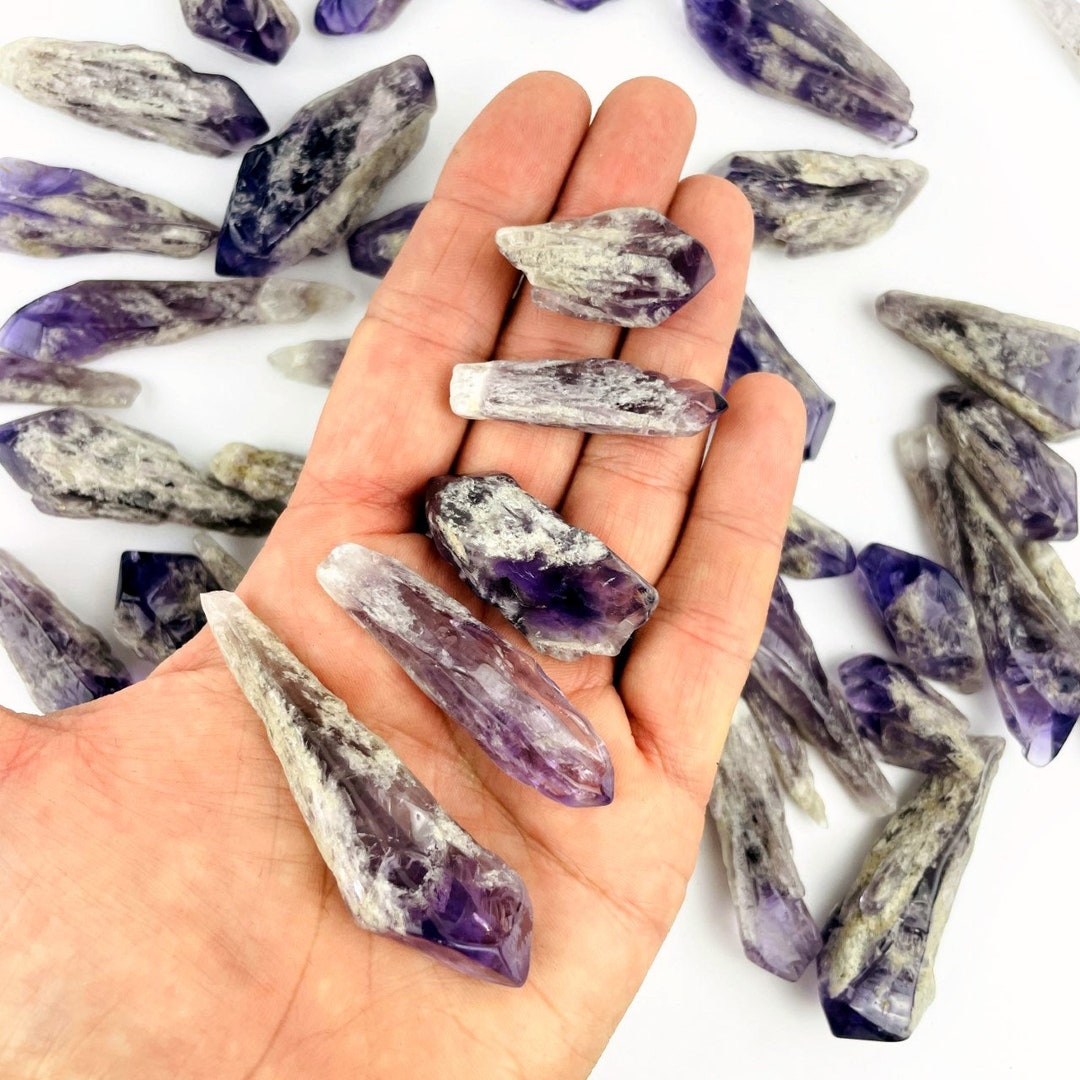 Elestial Amethyst Crystal Point - 1 Pound Bag Bulk Wholesale Crystals ...