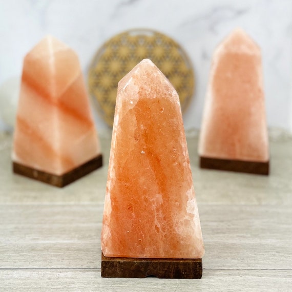 Himalayan salt crystal night on sale light