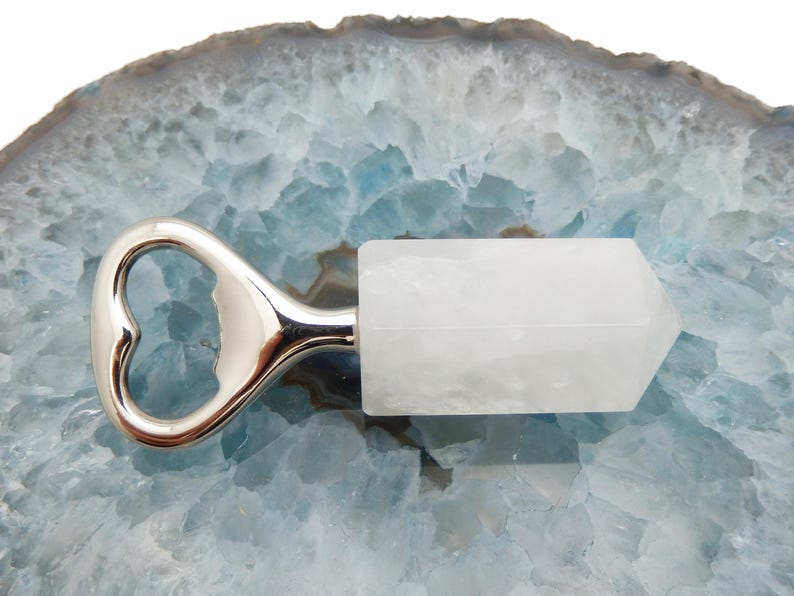 Clear Quartz Cutlery- Crystal Collection Feng Shui Crystal Quartz Bottle Opener RK145B15