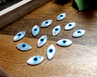 Mother of Pearl Greek Eye 8mm x 16mm - (RK36B20-12)