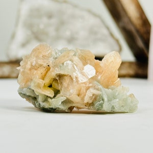 Zeolite Peach Apophyllite and Stilbite Cluster Museum Quality Specimen