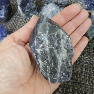 Sodalite Semi Polished Points Beautiful Blues with White Veining Choose By Weight Point-04 image 7