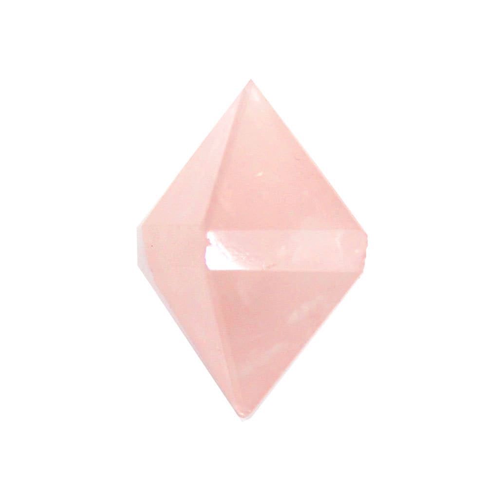 Rose quartz diamond cut Clearance