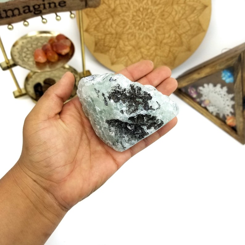 Fluorite Stone Chunk Semi-polished WRHS2-S3-45 OOAK