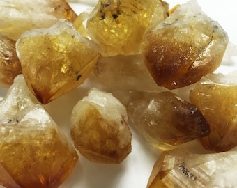 1lb Rough Citrine Points – Raw Healing Crystals from Brazil