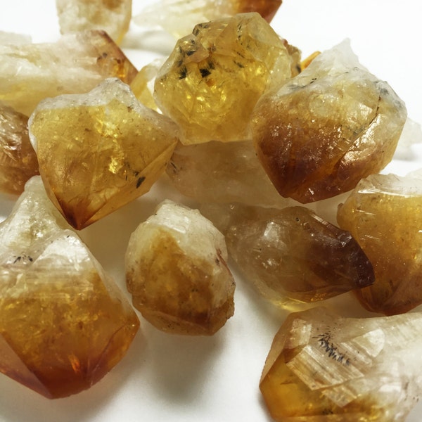1lb Citrine Points - Wholesale 1LB Rough Citrine Quartz - Healing Crystals - Raw Crystal from Brazil (TS-150)