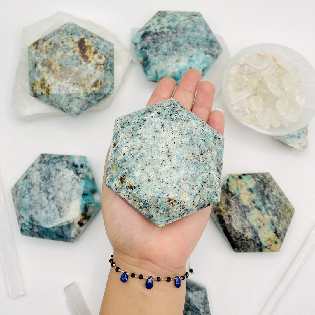 Amazonite Crystal Hexagon - Home Decor - BY WEIGHT Wholesale Crystals ...