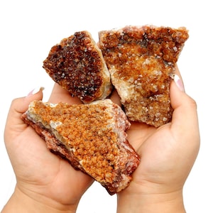 Citrine Cluster - Extra Grade Quality - 1/2 to 1 lb - Hippie Decor - Crystal Collection - Feng Shui (RK24B102)