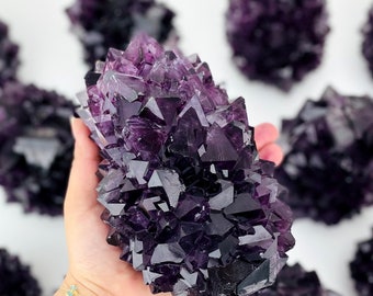 Salt formation - Salt Crystals - Dyed Purple - Home Decor -  (SLT-CLSTR-PURPLE)