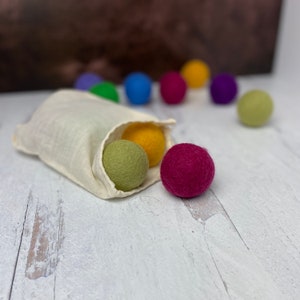 Jumbo Sized Felted Balls Bag of Six by Simply B Vermont