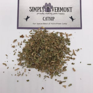 Organic Bulk Dried Catnip Nepeta Cataria DIY Cat Toy Refill Bulk Herbs Dried Catnip Leaf Simply B Vermont image 4