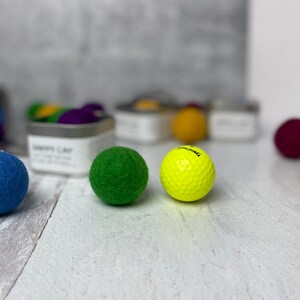 Jumbo-Sized Catnip Infused Felted Balls with Recharging Tin by Simply B Vermont image 5