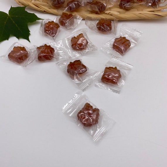 Confezione da dodici caramelle dure in acero del Vermont confezionate  singolarmente -  Italia