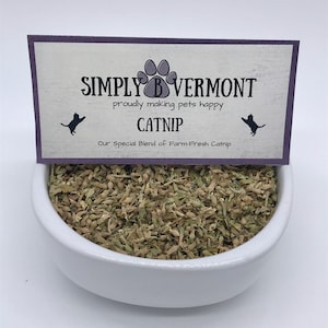 Organic Bulk Dried Catnip Nepeta Cataria DIY Cat Toy Refill Bulk Herbs Dried Catnip Leaf Simply B Vermont image 1