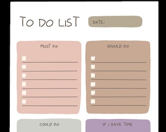 To do list. Digital download.