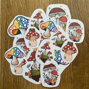 Homemade vinyl sticker- mushroom