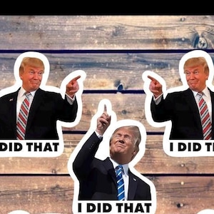 I Did That Anti-Trump Sticker Pack - Political Humor, Vinyl Decals