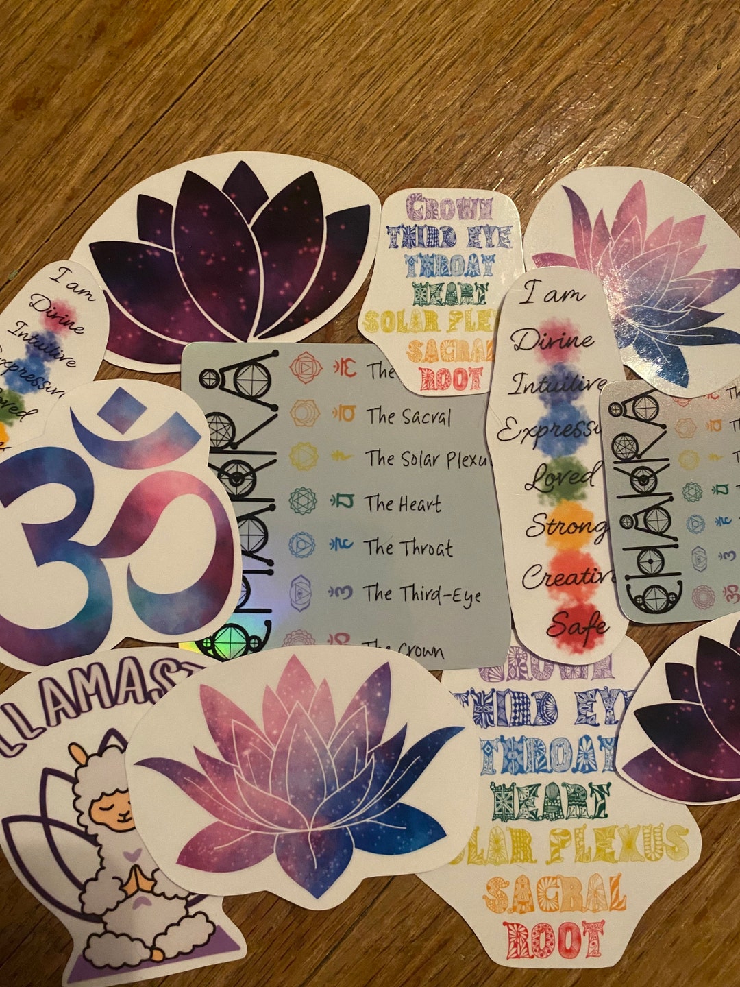 Handmade Vinyl Stickers- Chakra, Yoga Stickers - Etsy