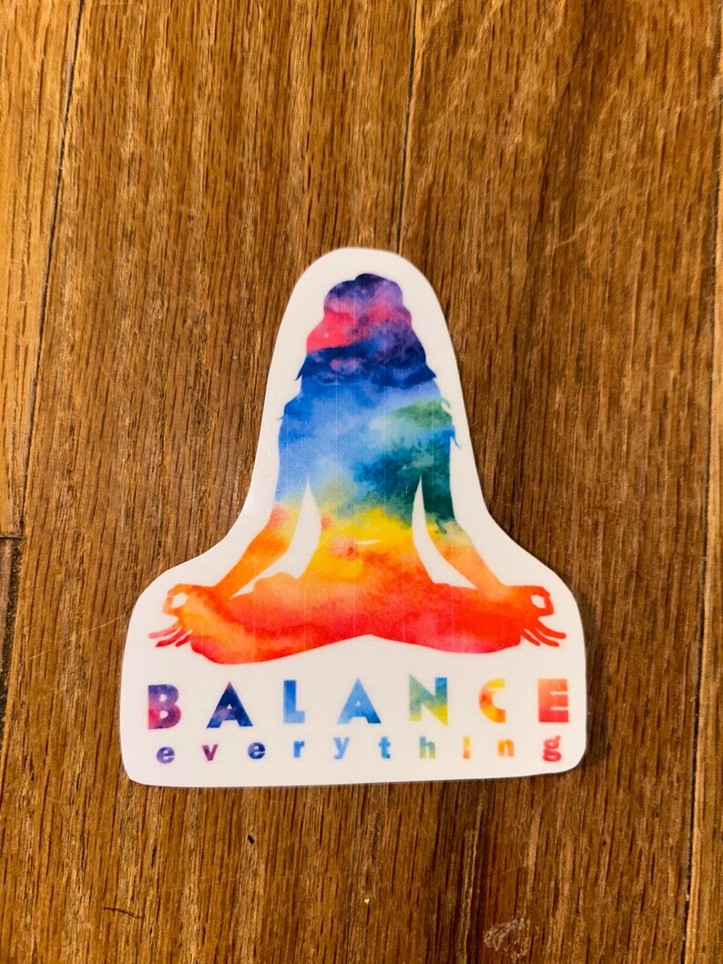 Handmade Vinyl Stickers- Yoga, Chakras, Balance - Etsy