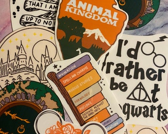 Handmade vinyl stickers- movie and tv stickers