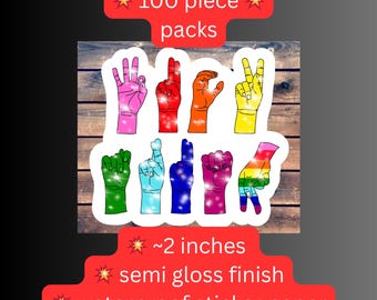 Anti-Trump Sign Language Sticker – Political Satire, Humor Pack