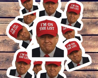 Anti-Trump Estoy en la lista – Sátira política, paquete de humor