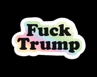 Paquete de pegatinas de vinilo anti-Trump - Adhesivos para portátil resistentes al agua