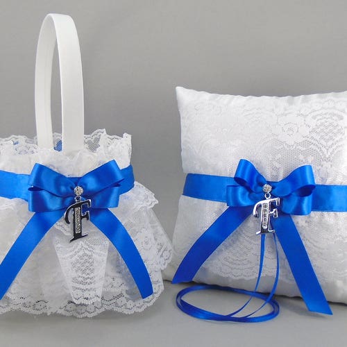 Lilac Wedding Bridal Flower Girl Basket & Ring Bearer Pillow Etsy