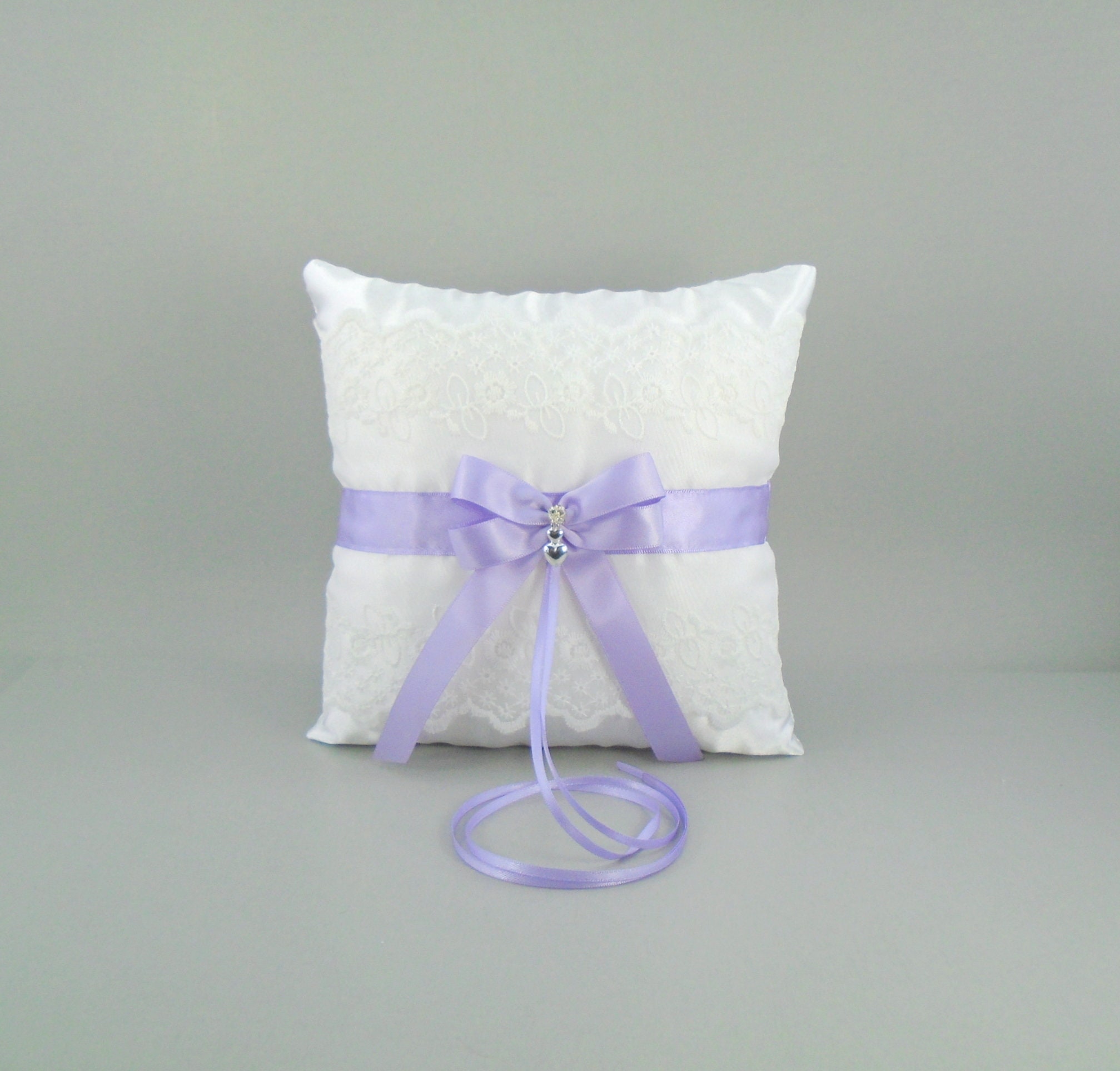 Lilac Wedding Bridal Flower Girl Basket & Ring Bearer Pillow Etsy