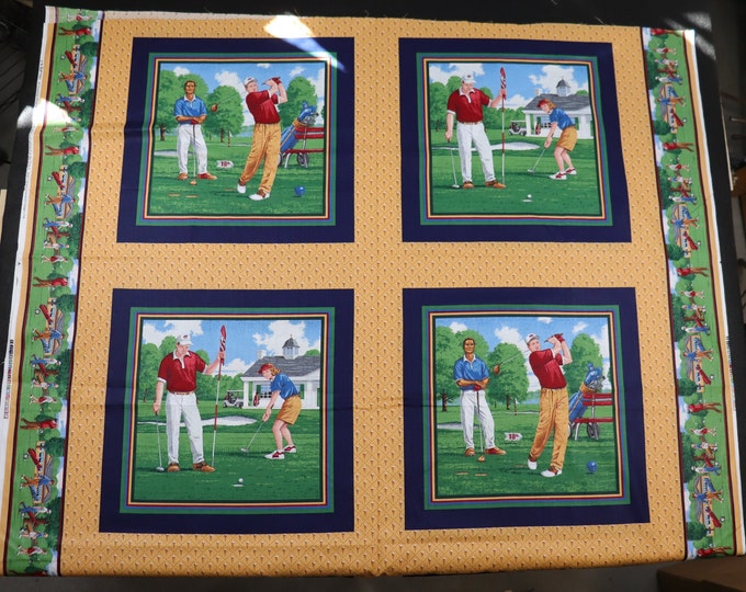 Golf Panel Fabric, 24 Panel, Backnine, Blank Quilting, 100 Cotton Etsy