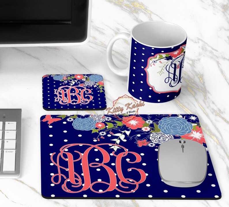 Full Desk Set Coffee Mug Mousepad Coaster Sublimation Design | Etsy