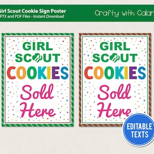 Girl Scout Cookie Booth Printable Cookie Booth Stop Sign Poster