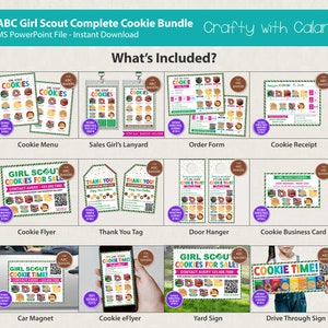 Girl Scout Cookie 2024 Complete Bundle, Girls Scout ABC Cookie Sales ...