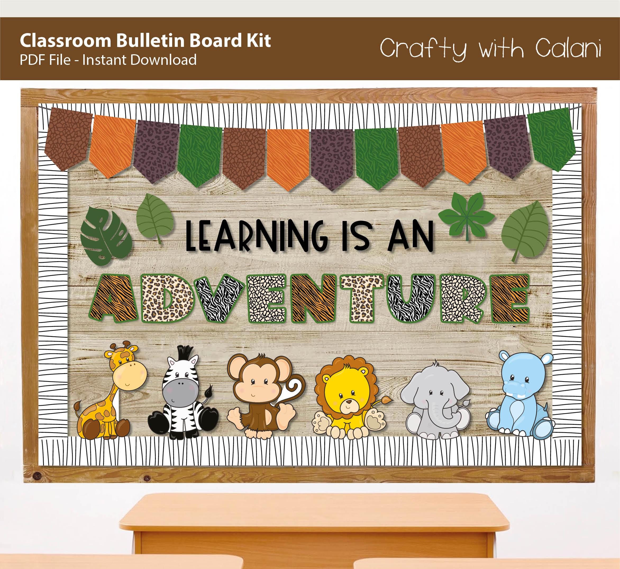 Wild About Learning Bulletin Board Kit Back To School Pre School