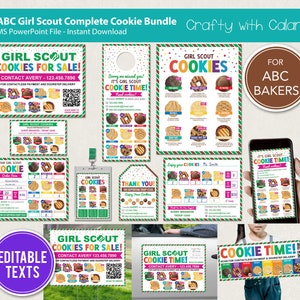 Girl Scout Cookie 2024 Complete Bundle, Girls Scout ABC Cookie Sales ...