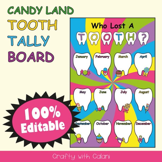 Lost Tooth Chart For Classroom