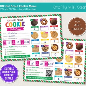 Girl Scout Cookie 2024 Order Form, ABC Cookie Order Form Printable ...