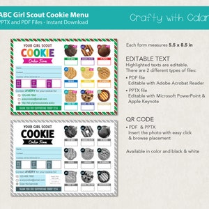 Girl Scout Cookie 2024 Order Form, ABC Cookie Order Form Printable ...