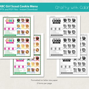 Girl Scout Cookie 2024 Order Form, ABC Cookie Order Form Printable ...