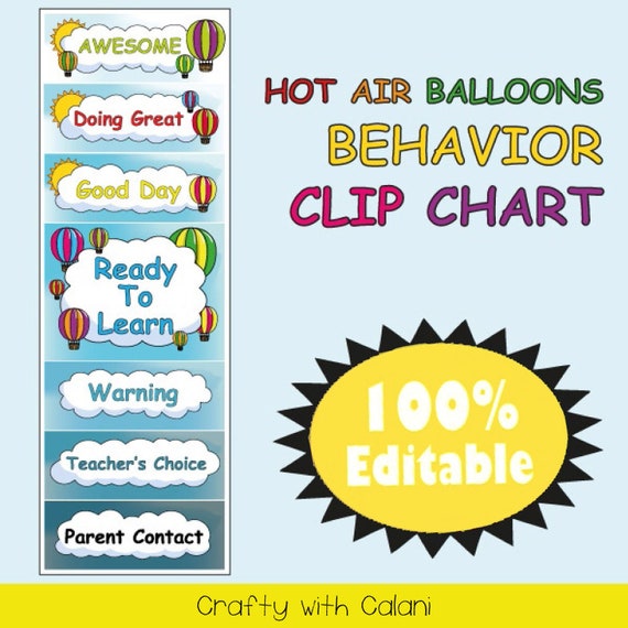 Behavior Clip Chart Printables