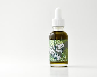 Aceite/suero facial Super Green/para pieles grasas, con imperfecciones y propensas al acné, no comedogénico, a base de hierbas, nutritivo.