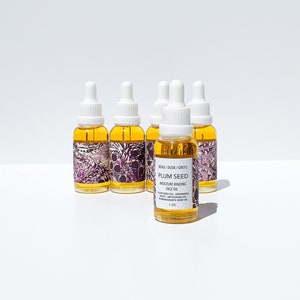 Plum Seed Face Oil For Dry Skin, Virgin Plum Seed Oil, Kakadu Plum Extract, Pomegranate Sterols