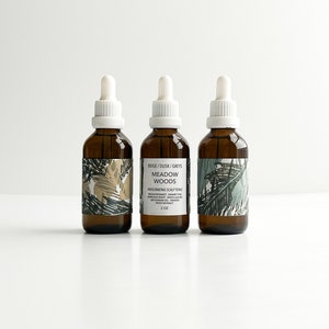 Meadow Woods scalp tonic treatment for oily flakey scalp with abyssinian oil, daikon extract , broccoli seed oil , meadowsweet, birch leaves