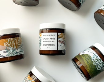 Ungüento de aceite de pino sacro / resina de piñón / árbol de piñón, cardo mariano, aceite de maracuyá, aceite de tamanu