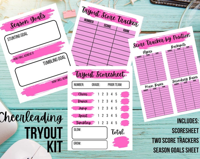 Cheer Tryout Editable Scoresheet - Etsy Canada