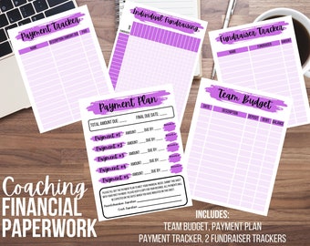 Coaching Finanzpapiere Bundle - Lila