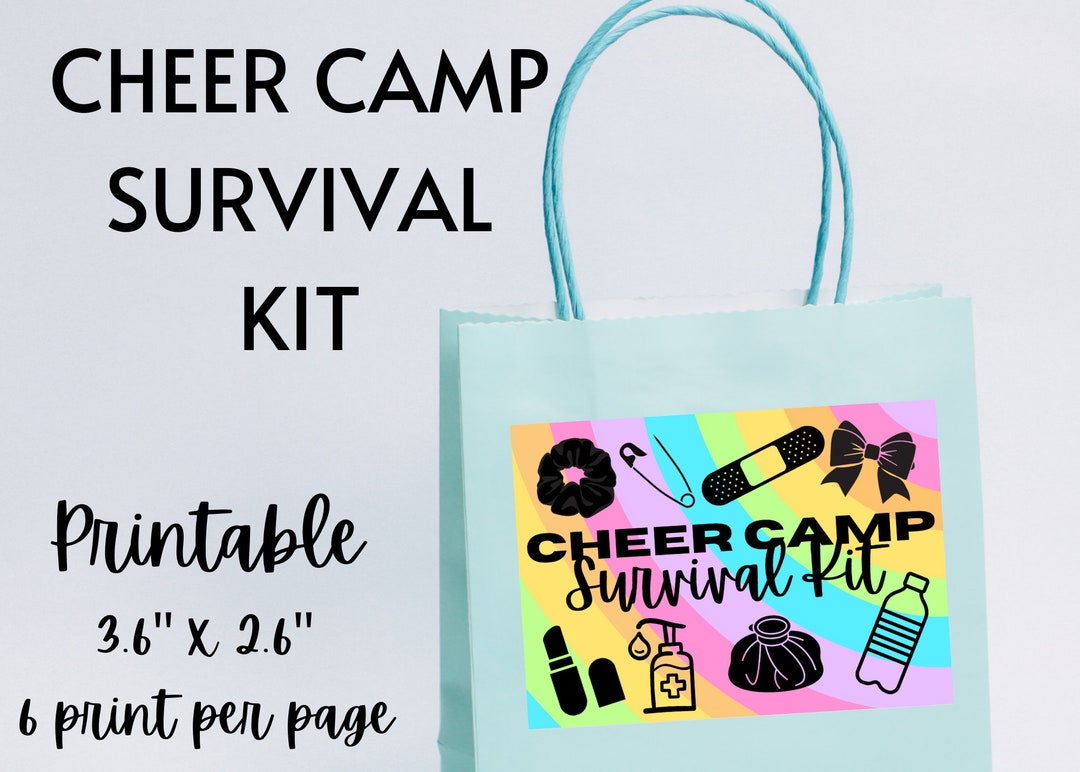 Cheer Camp Survival Kit Tag Etsy