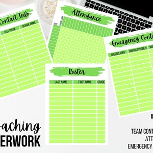 Coaching Paperwork Bundle - Green
